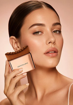 CRYSTALLOVE, CRYSTALLOVE CONTOUR FACE BRUSH  - Gesichtspflege Zubehör - gold