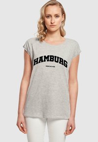 Merchcode HAMBURG WORDING  - Triko s potiskem - heather grey