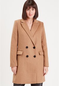 Cache Cache GERADER MIT KNÖPFEN - Kurzmantel - camel