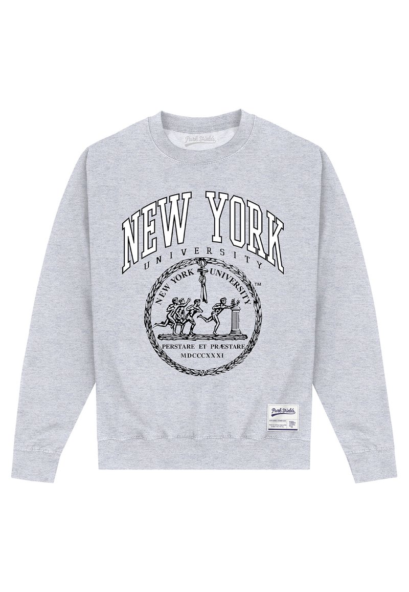 Henry Tiger PARK FIELDS NEW YORK UNIVERSITY CREST - Sweater - heather grey