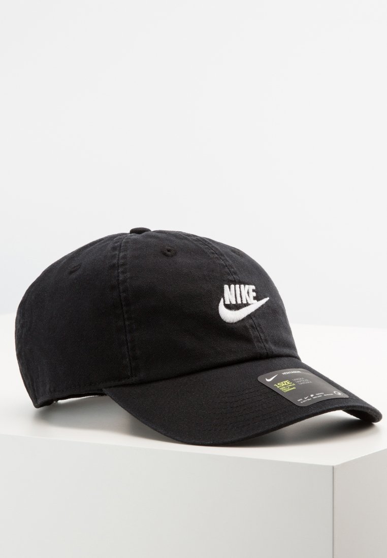 Nike Sportswear - HERITAGE86 FUTURA WASHED UNISEX - Lippalakki - black/white, Suurenna