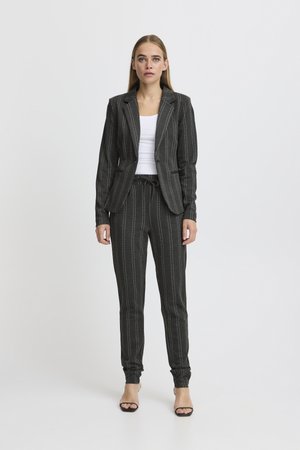 ICHI, IHRUTI BL14 - Blazer - dark grey melange stripe