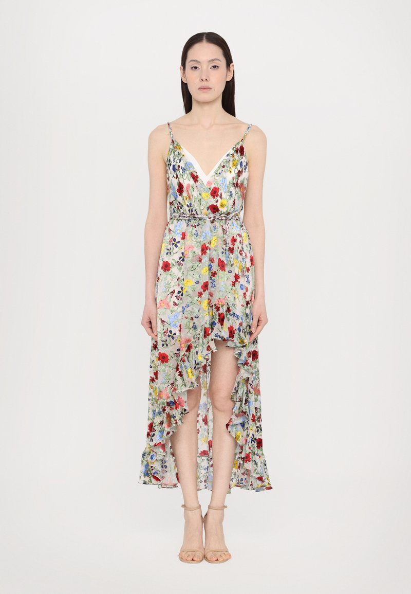 Alice + Olivia - TARA CASCADING RUFFLE MIDI DRESS - Maksimekko - dollhouse, Suurenna