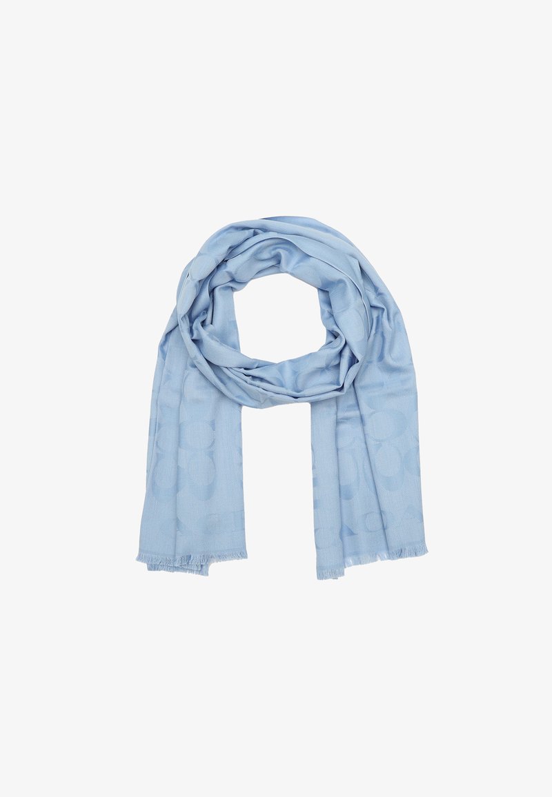 COACH SIGNATURE BORDER STOLE - Halsduk - medium blue