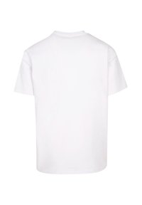 Hvid bomulds T-shirt med korte ærmer og rund hals. Glat tekstur, ensartet design, og ingen synlige logoer eller mønstre på ryggen.