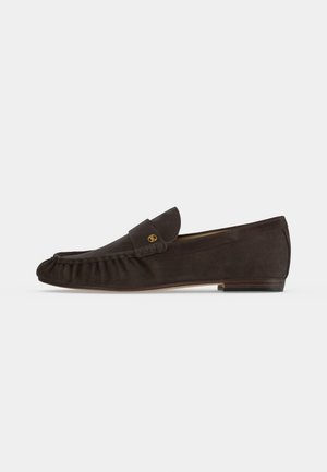 MICHAEL Michael Kors, JENNINGS RUCHED LOAFER - Обувки без връзки - chocolate