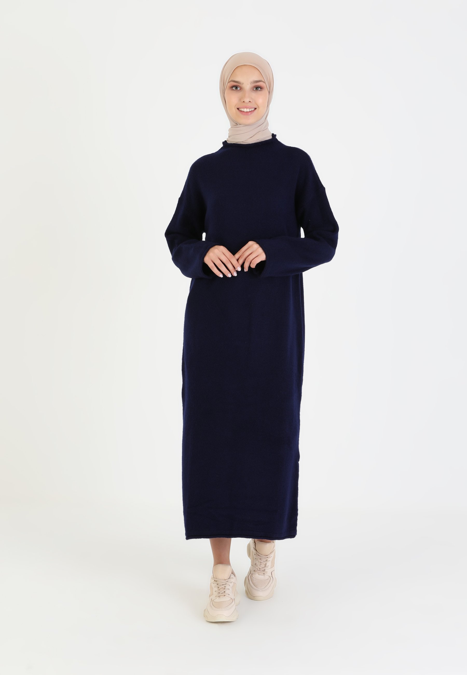 Modanisa Jumper dress - navy blue/dark 