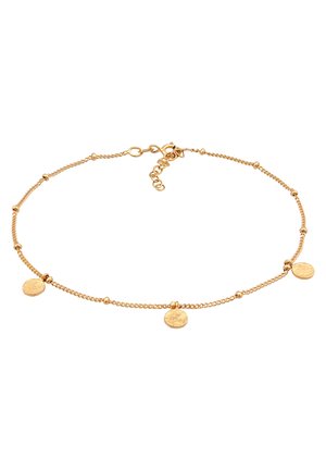 BASIC STRUCTURED PLATE - Ankelkæder - gold-coloured