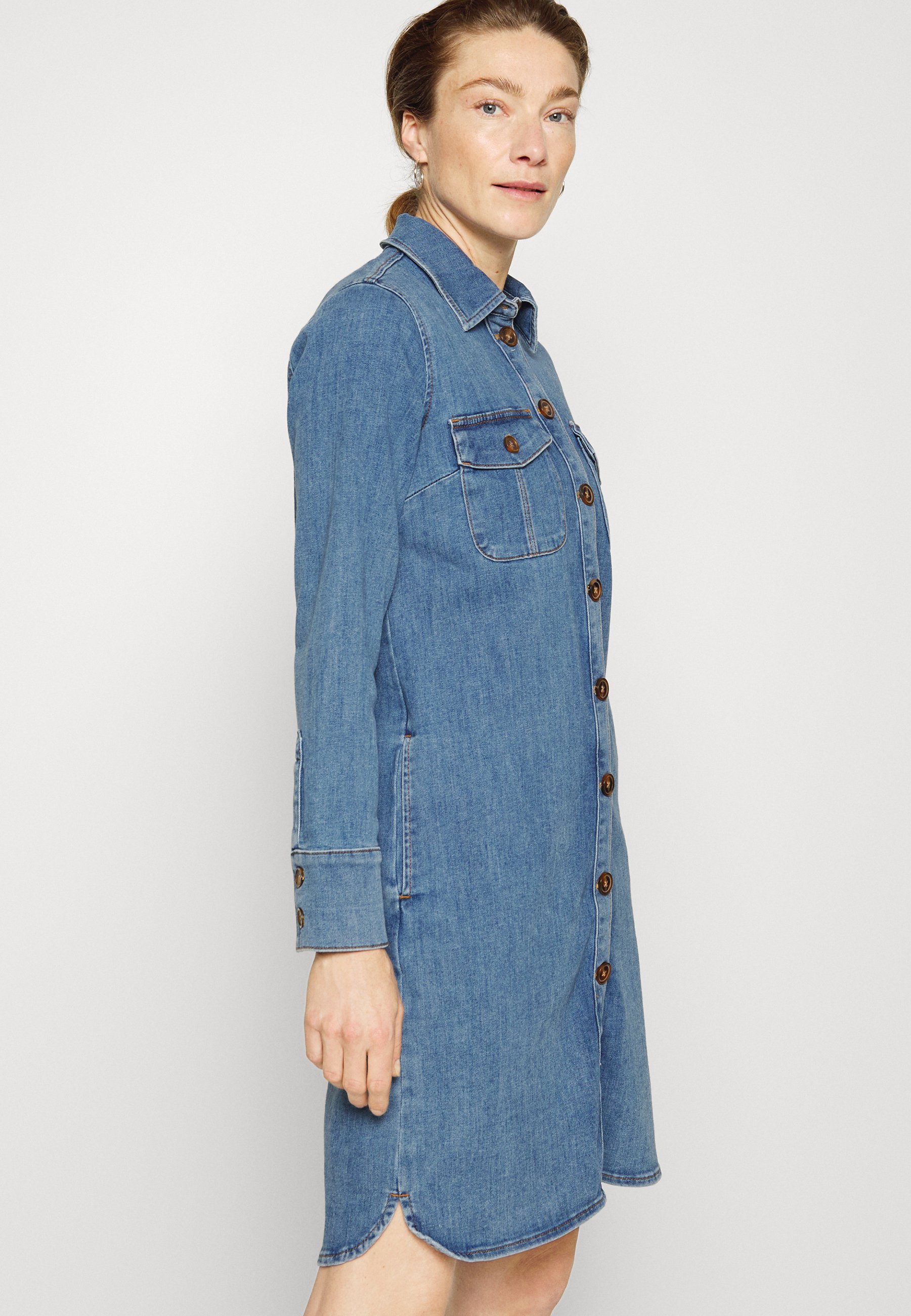 Mos Mosh Dress - Jeanskleid - blue/blau - Zalando.de