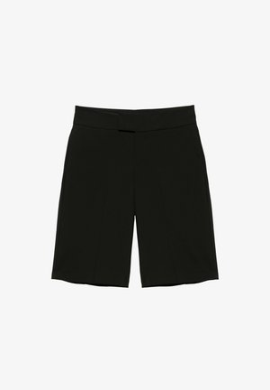 PULL&BEAR, DARTED - SMART BERMUDA SHORTS - Short - black