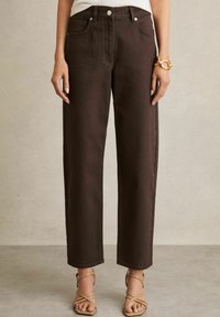 Reiss REGULAR FIT - SELIN MID-RISE - Tiesaus kirpimo džinsai - chocolate