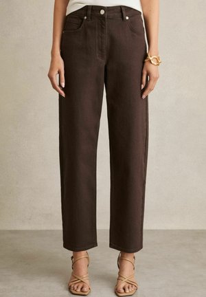 Reiss REGULAR FIT - SELIN MID-RISE - Sirgete säärtega teksad - chocolate