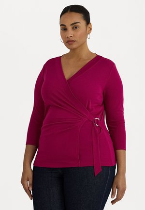 JAINAB MID SLEEVE - Tops ar garām piedurknēm - fuchsia berry