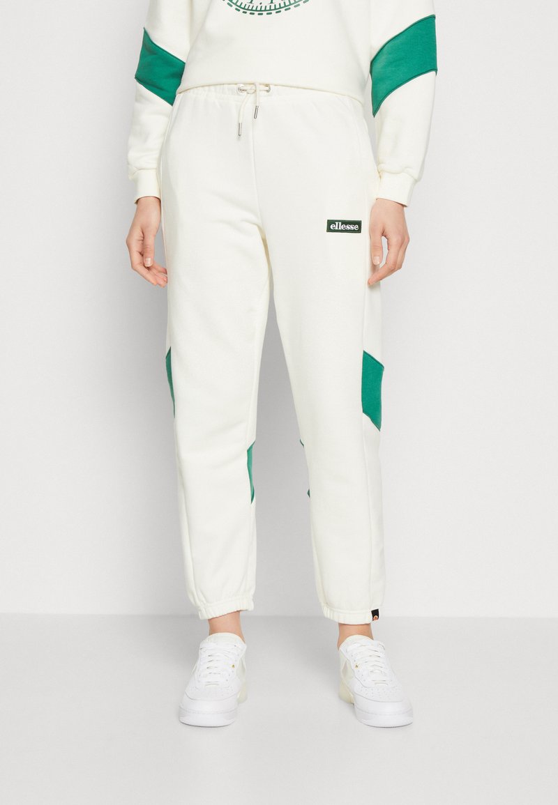 Ellesse JOINNE Tracksuit bottoms off white/white Zalando.co.uk