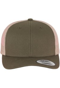 Flexfit RETRO TRUCKER 2-TONE - Kapa - mossgreen/khaki