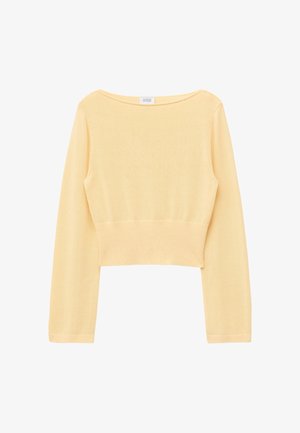 & OTHER STORIES, & OTHER STORIES ROLLED EDGE BOAT-NECK TOP - Pullover - yellow