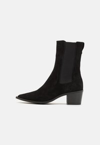 HEEL - Cowboy/biker ankle boot - black