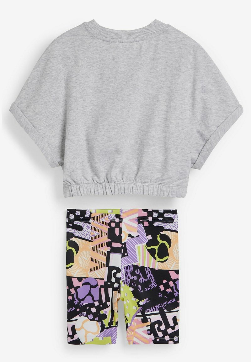 Kinder Stoffhosen | Next SET Shorts purple green skater style print/grau - LP37551 Kinder Stoffhosen | Next SET Shorts purple green skater style print/grau - LP37551