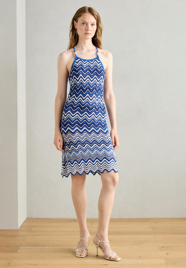 Strickkleid - saphir