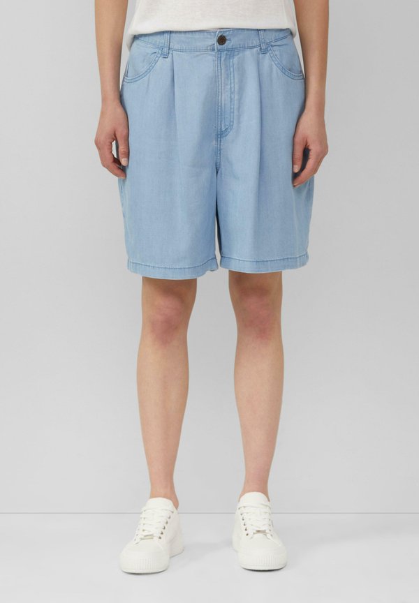 FLIESSENDE MIT ELASTIKBUND - Shorts - blau