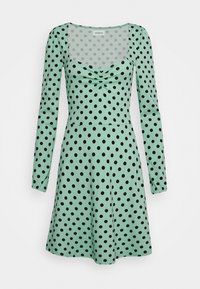 Even&Odd Petite Vestido de malha - green/black