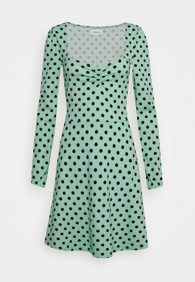 Even&Odd Petite Vestido de malha - green/black