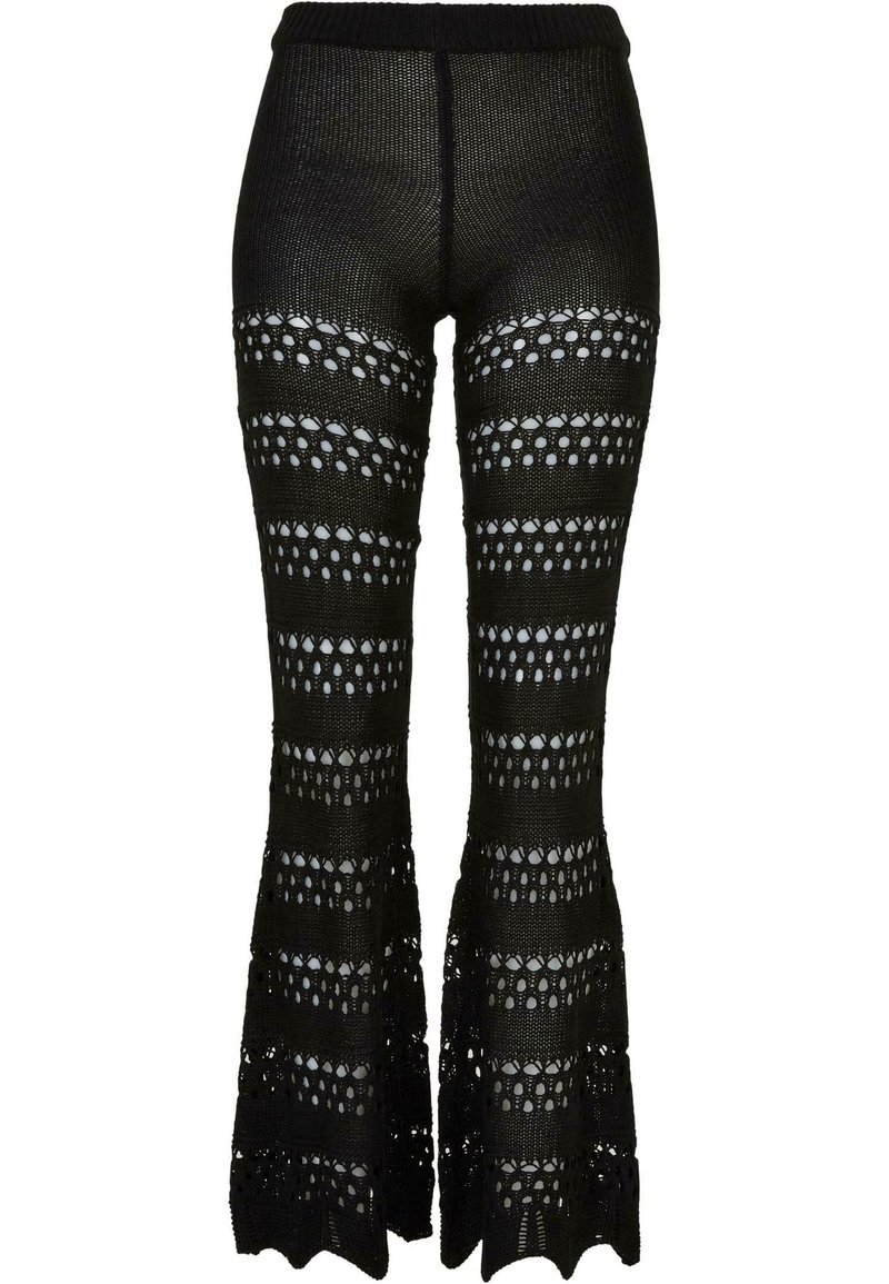 Urban Classics FLARED CROCHET Trousers black Zalando.de