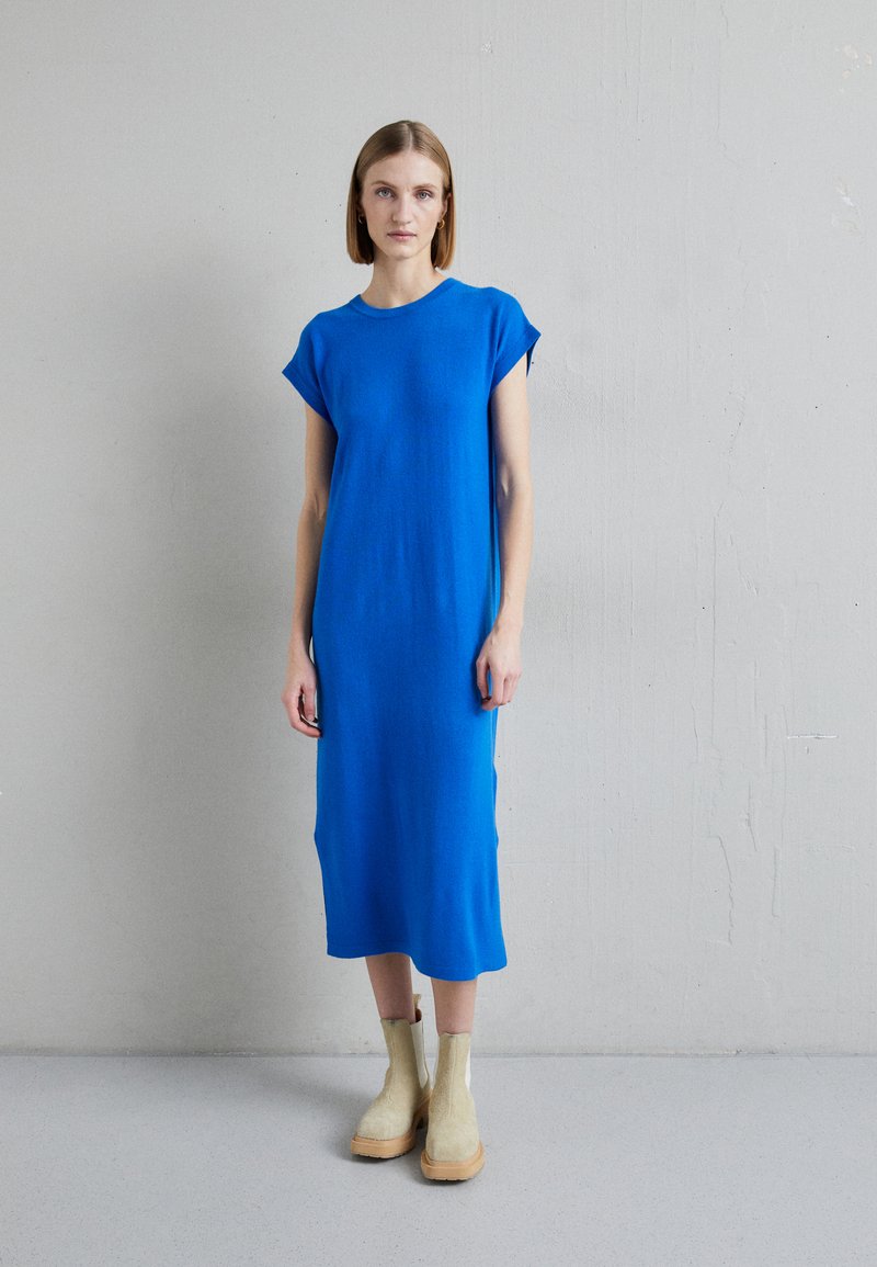 KNITID CASHMERE TEE DRESS Jumper dress marogue blue/blue Zalando
