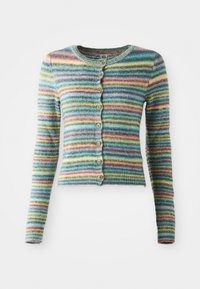 SPACE DYE CREW CARDI - Kardiganas - green