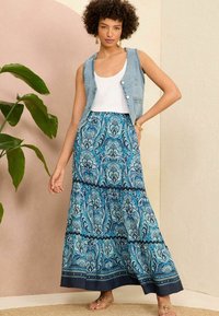 Love & Roses TIERED  DETAIL  - REGULAR FIT - A-vonalú szoknya - navy blue