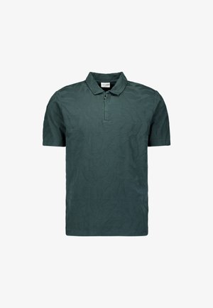 NO EXCESS, JACQUARD WITH HALF-ZIP - Poloshirt - dark steel