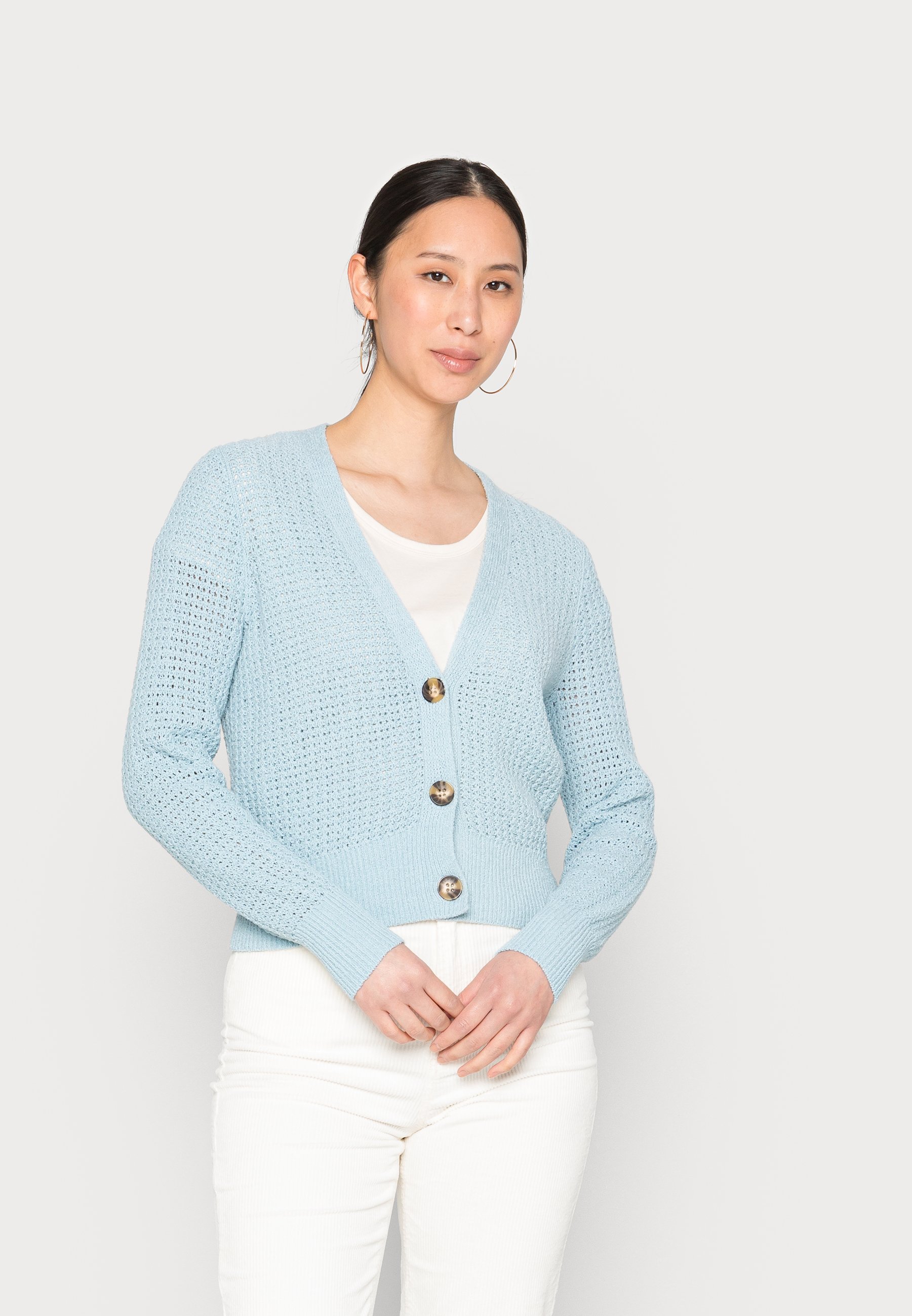 Esprit Cardigan - grey blue/blue 