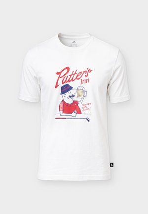 adidas Golf, CHIP T - Μπλουζάκι με στάμπα - white