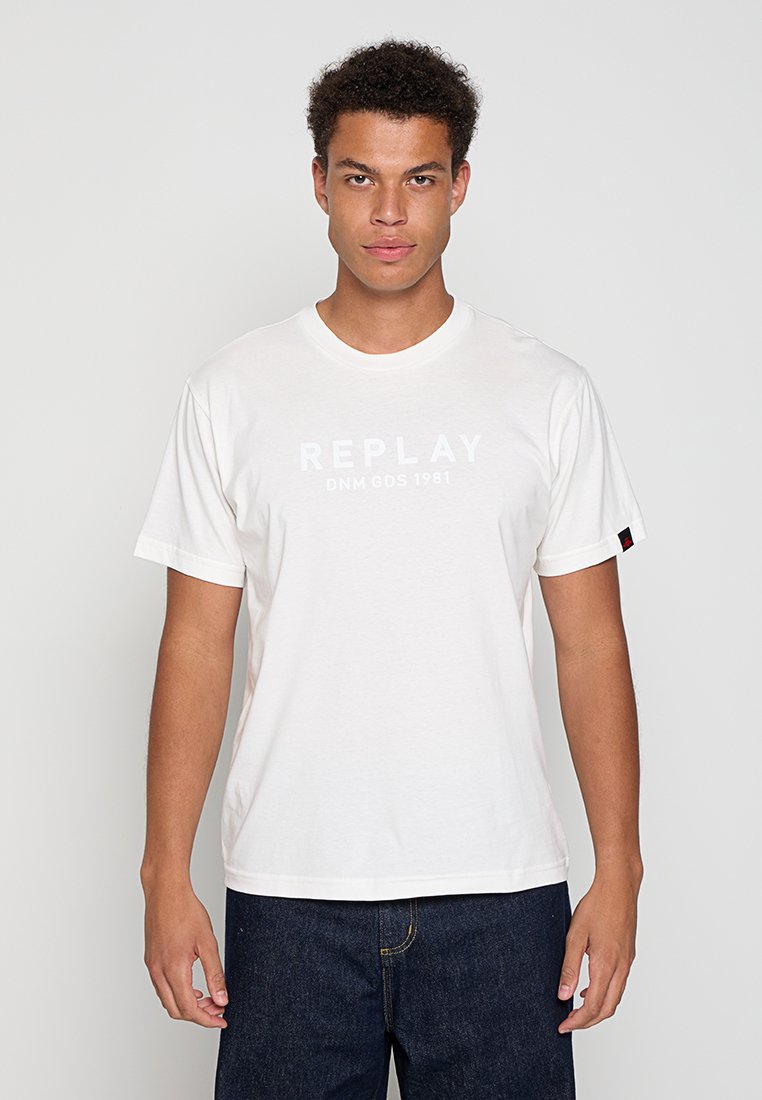Replay T-shirt print wit
