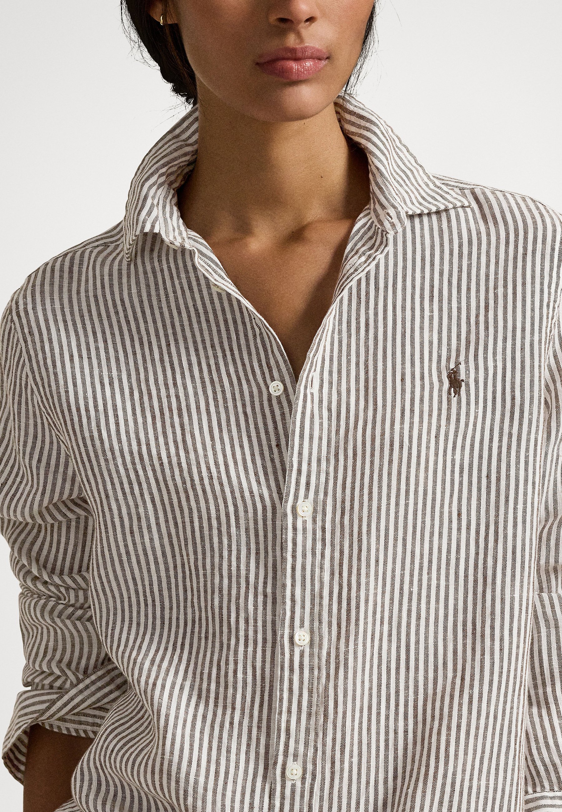 Polo Ralph Lauren CLASSIC FIT STRIPED LINEN SHIRT - Overhemdblouse