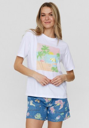 Nümph NUHOLLI T-SHIRT - T-shirts print - bright white
