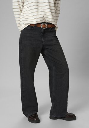 My Essential Wardrobe 35 THE LOUIS 139  HIGH WIDE Y - Straight leg jeans - black retro wash