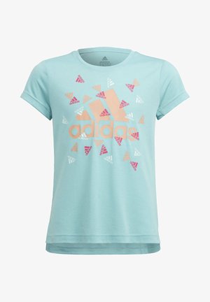 AEROREADY - Print T-shirt - light blue /pink
