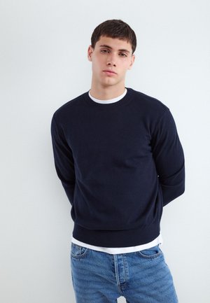 Balmohk, Knit light cotton jersey - Striktrøje - navy blue