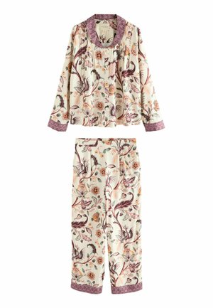REGULAR FIT - CLAUDINA BUTTON THROUGH SET - Pyjama set - plum purple