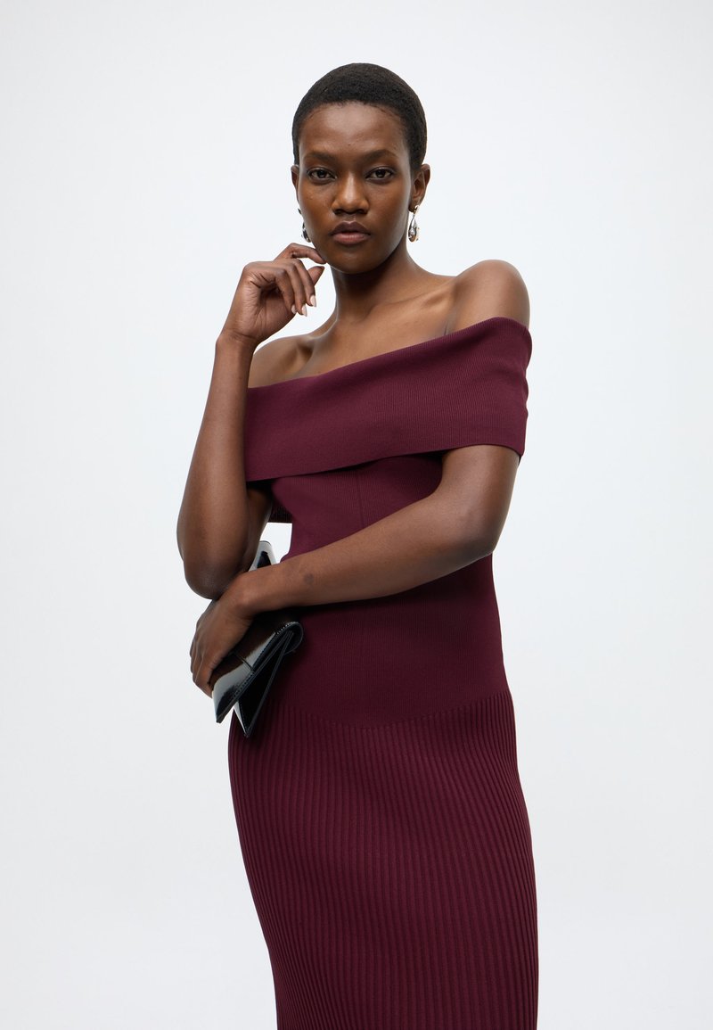 casual knit dresses HT 360 Collective - Red Knit Dress main image 0