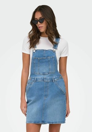 ONLY JEANSKLEID ONLTANYA KURZES KLEID - Farmerruha - light blue denim