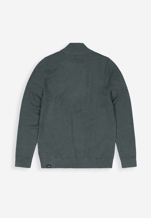 Butcher of Blue CLIFDEN HALF ZIP - Strickpullover - grey black