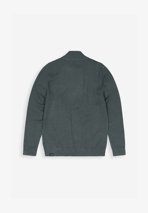 Butcher of Blue CLIFDEN HALF ZIP - Strickpullover - grey black