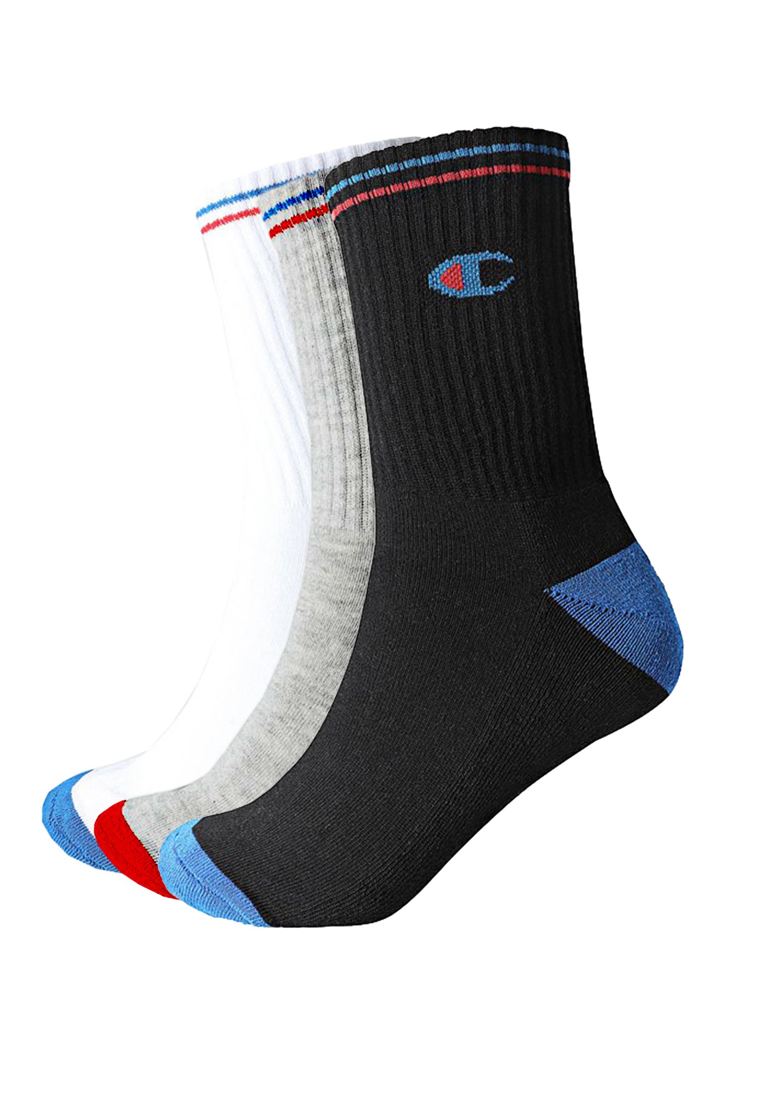 Pack De 3 Paires De Chaussettes De Sport Pro Feet – Mi-mollet, Homme, Royal, Taille Moyenne (9-11)