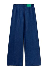 United Colors of Benetton BUTTON FRONT WIDE LEG - Jeans a zampa - blue