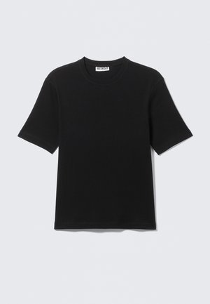 Weekday, CLASSIC - T-shirt basique - black