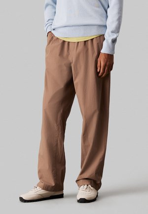 RELAXED POPLIN - Broek - fossil