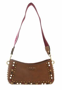 Guess RADAR ZIP SHOULDER - Sac bandoulière - cognac