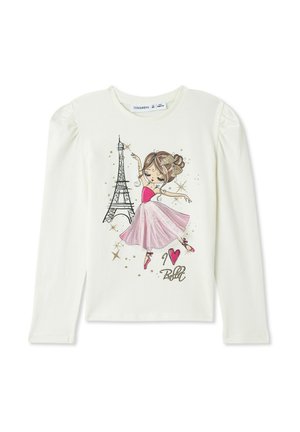 Maglietta a manica lunga - bianco lana
